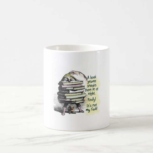 Blame it on the Book Gnome Coffee Mug (Center)