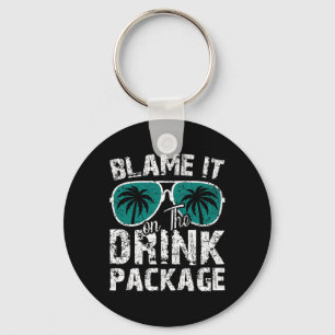 Blame It On The Cruise Package Cruise Cruising Mat Key Ring