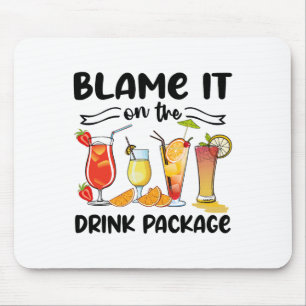 Blame It On The Cruise Package Cruise Cruising Mat Mouse Pad