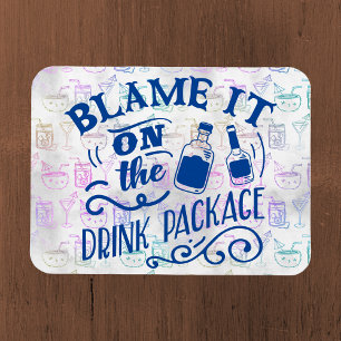 Blame it on the Drink Package Cruise Door Magnet
