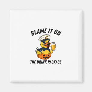 Blame It On The Drink Package Halloween Cruise Duc Magnet