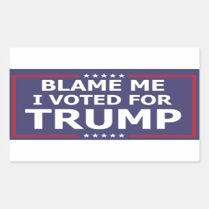 Blame Me Rectangular Sticker