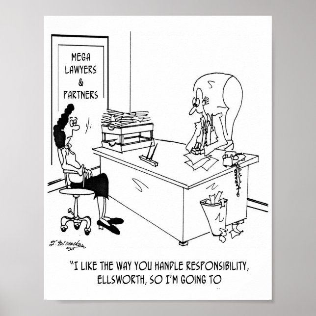 Blame Stuff On Junior Partner Poster (Front)