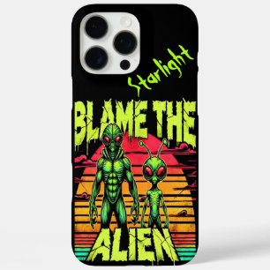 Blame the Alien in Cosmic Setting iPhone 16 Pro Max Case