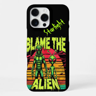 Blame the Alien in Cosmic Setting iPhone 16 Pro Max Case