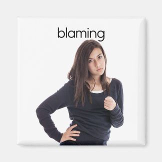 Blaming Refrigerator Magnet