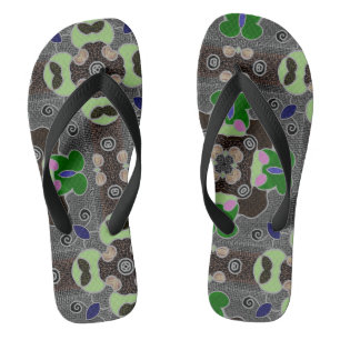 Blanc gris rouge de conception de Jimette de Thongs