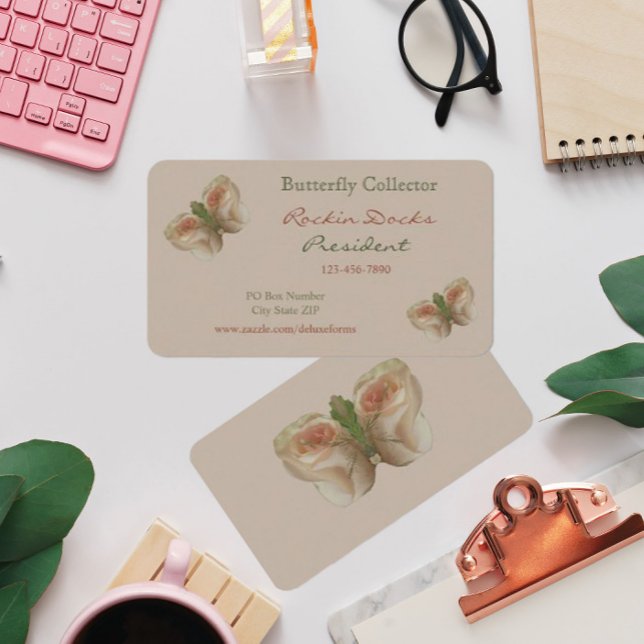 Blanc Water Butterfly Business Card (Creator Uploaded)