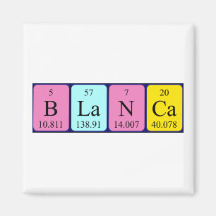 Blanca periodic table name magnet