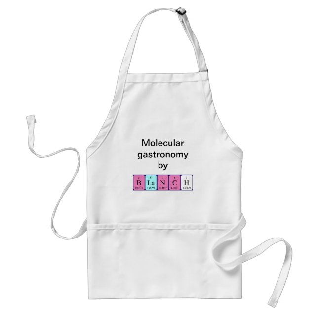 Blanch periodic table name apron (Front)