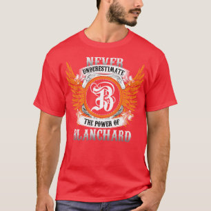 Blanchard Name Shirt Never Underestimate The Power