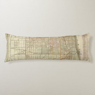 Blanchard's guide map of Chicago Body Cushion
