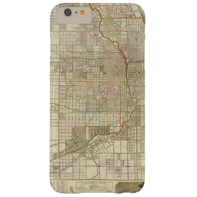 Blanchard's guide map of Chicago Case-Mate iPhone Case (Back)