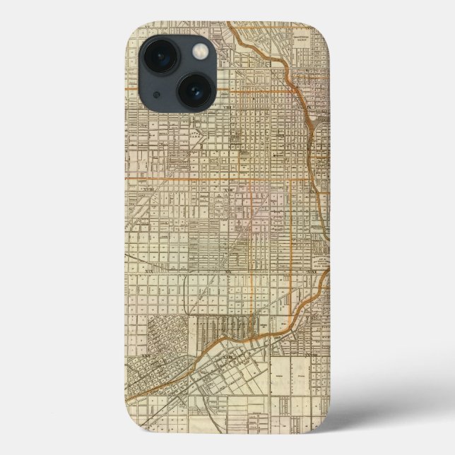 Blanchard's guide map of Chicago Case-Mate iPhone Case (Back)