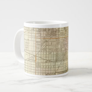 Blanchard's guide map of Chicago Large Coffee Mug
