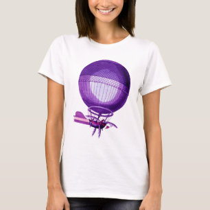 Blanchards Hydrogen (Purple) Hot Air Balloon T-Shirt