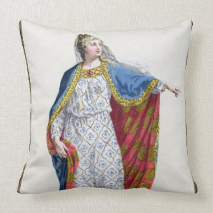 Blanche de Castile (1185/88-1252) Queen of France Cushion