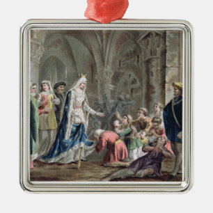 Blanche de Castille (1185-1252) Breaks up the Pris Metal Tree Decoration