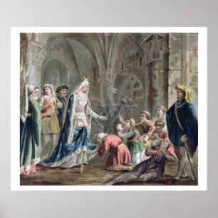 Blanche de Castille (1185-1252) Breaks up the Pris Poster