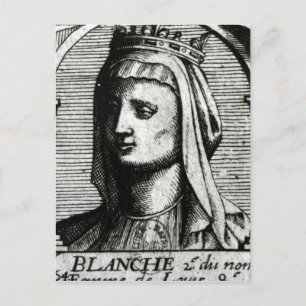 Blanche de Castille Queen of France Postcard