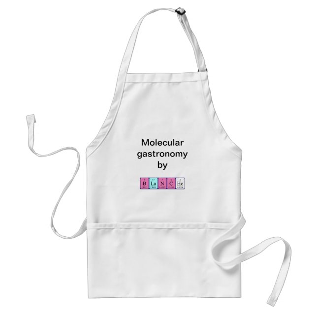 Blanche periodic table name apron (Front)