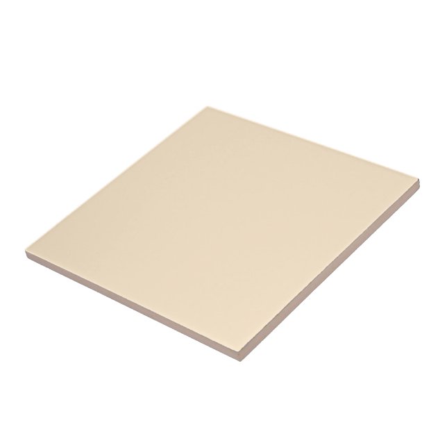 Blanched almond  (solid colour)  ceramic tile (Side)