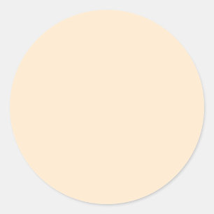 Blanched almond (solid colour) classic round sticker