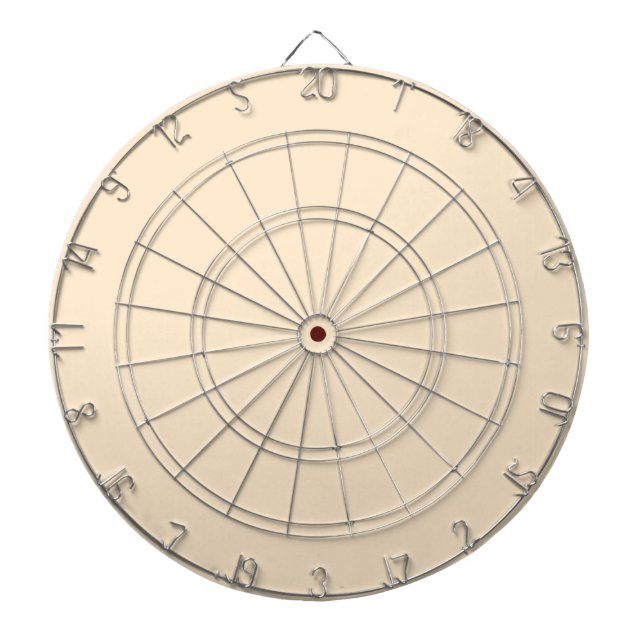 Blanched almond  (solid colour)  dartboard (Front)