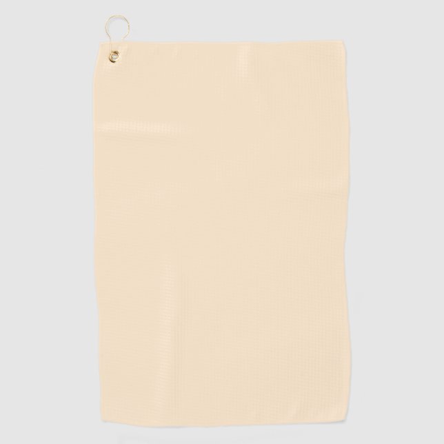 Blanched almond  (solid colour)  golf towel (Front)