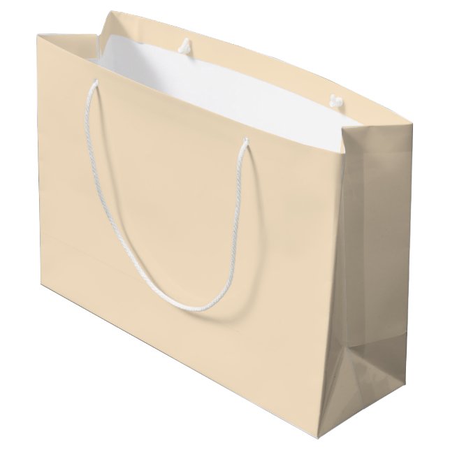 Blanched almond  (solid colour)  large gift bag (Back Angled)