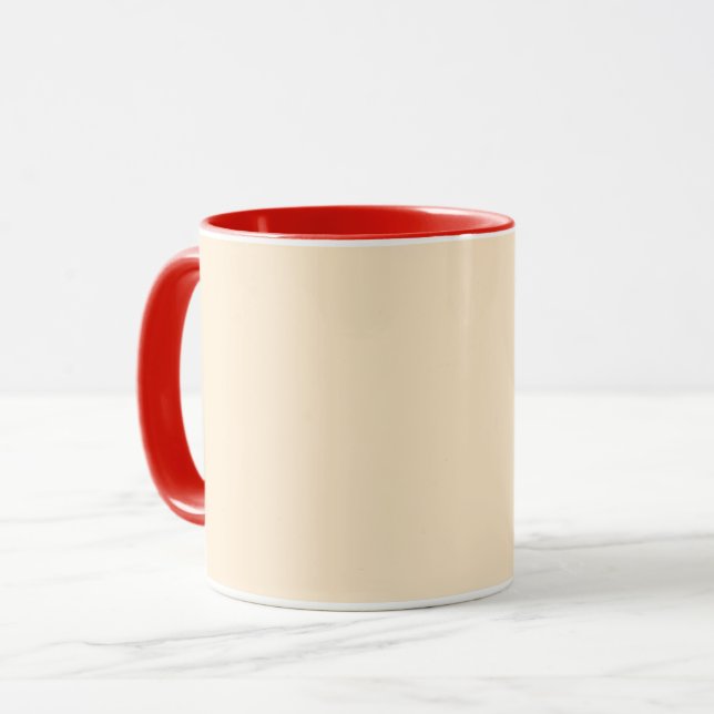 Blanched almond  (solid colour)  mug (Front Left)