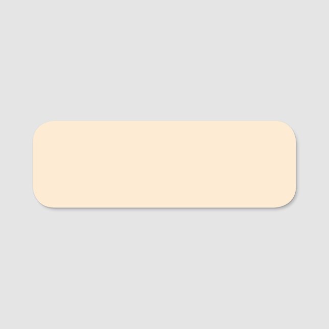 Blanched almond  (solid colour)  name tag (Front)