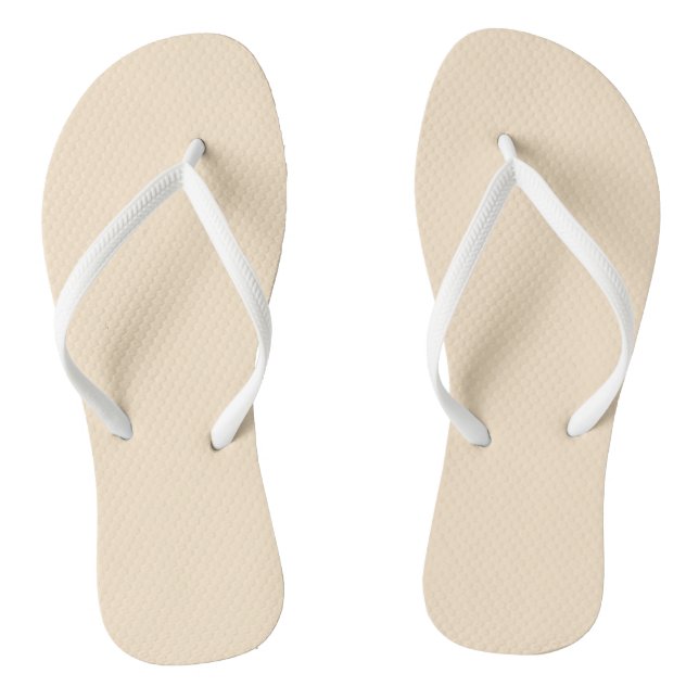 Blanched almond  (solid colour)  thongs (Footbed)