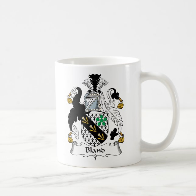 Bland Family Crest Coffee Mug (Right)