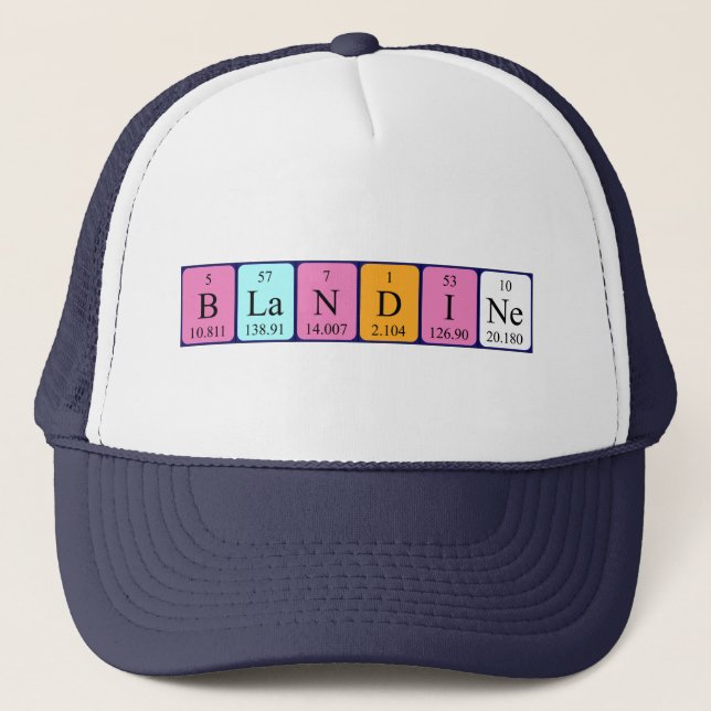 Blandine periodic table name hat (Front)