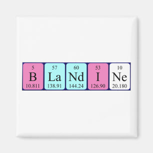 Blandine periodic table name magnet
