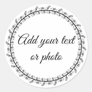 Blank 1-1/2 inch Round Envelope Stickers Customise