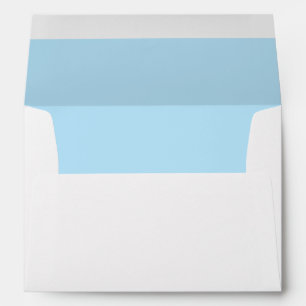 Blank A7 Powder Blue Colour Lined White Envelopes