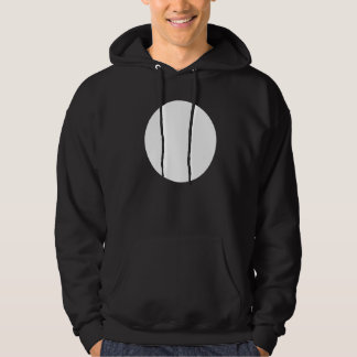 Blank Abstract Printed White Circle  Graphics Hoodie