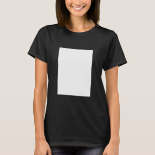 Blank Abstract White Square Space Graphic Fashion  T-Shirt