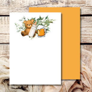 Blank Add Your Own a baby is brewing Invitation