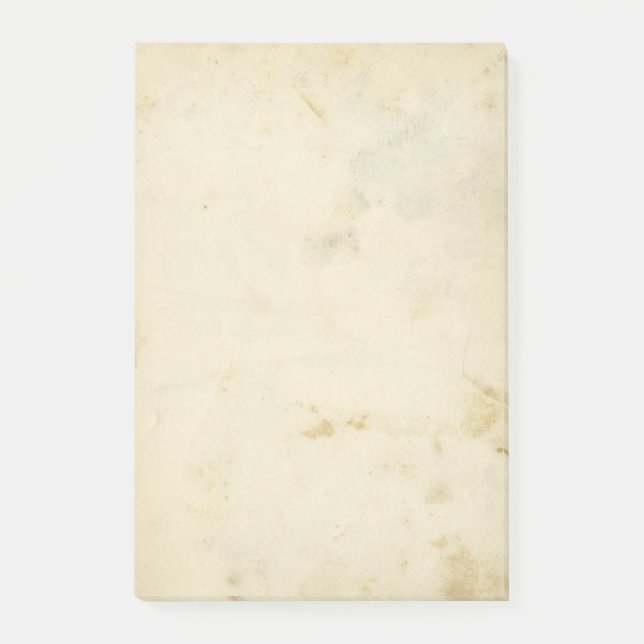 Blank Antique Stained Paper Post-it Notes (Front)