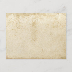 Blank Antique Stained Paper Postcard