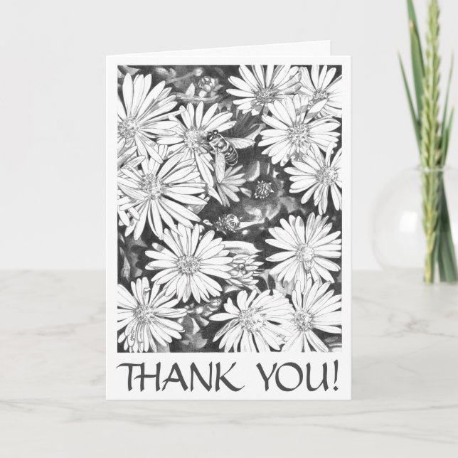 Blank Art Card Wildflower Customised Greeting Card (Front)