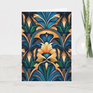 Blank art nouveau 11 greeting card