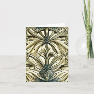 Blank art nouveau 16 greeting card