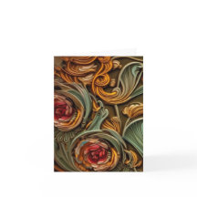 Blank art nouveau 6 greeting card