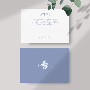 BLANK Attire Code DIY Wedding RSVP Enclosure Card