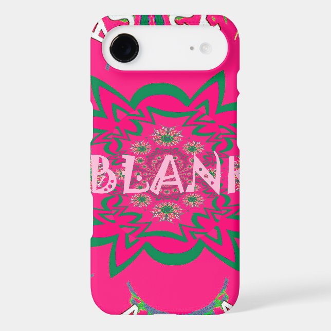 Blank Baby Vivid Pink Floral Purple Shade Monogram (Back)