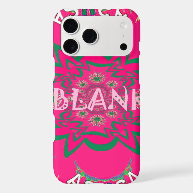 Blank Baby Vivid Pink Floral Purple Shade Monogram (Back)
